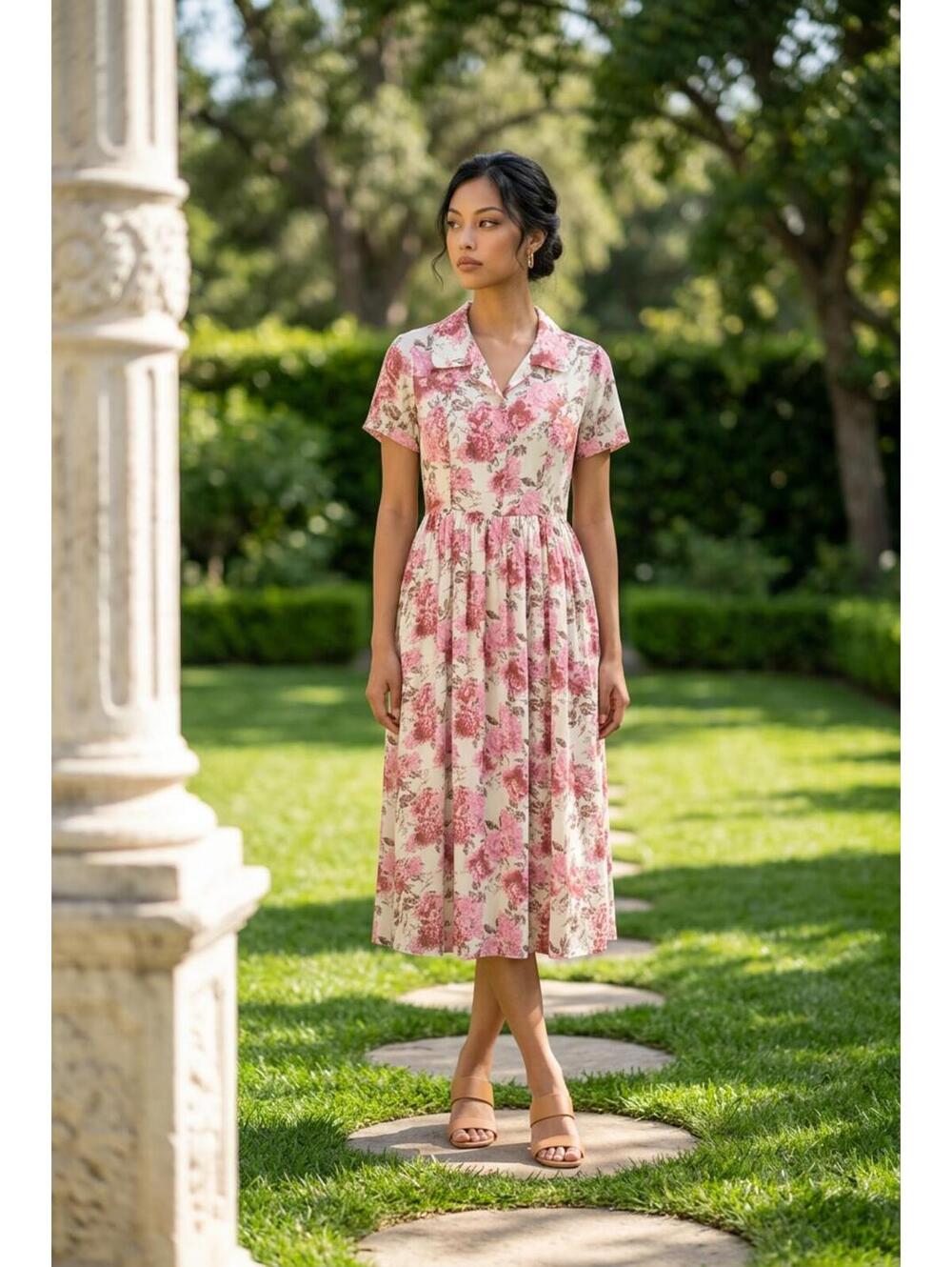 JessaKae Floral Midi Dress – Size Medium